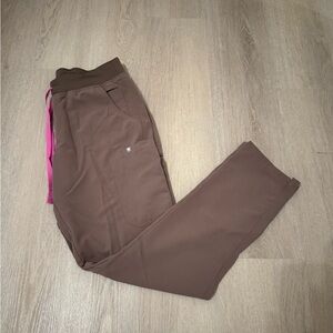 FIGS Yola High-Waisted Skinny Scrub Pants – Smokey Taupe (Sold Out Color)